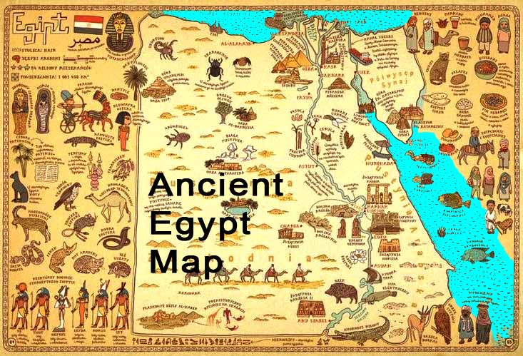 Ancient Egypt map | map of ancient Egypt
