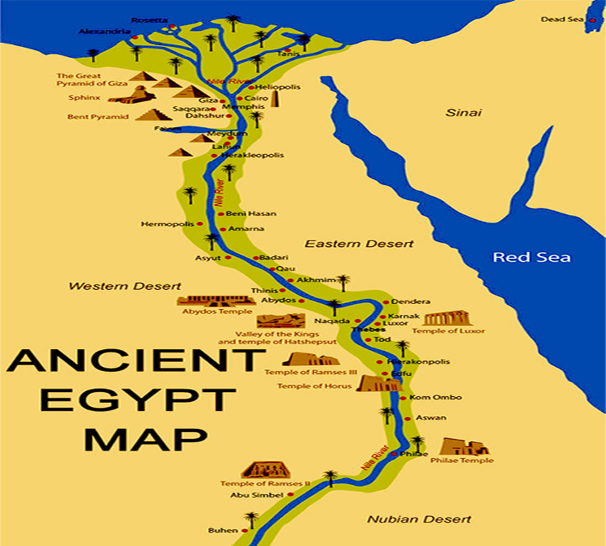 Ancient Egypt map